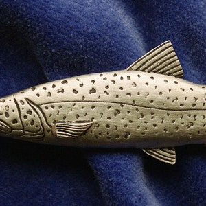 Empire Pewter Lake Trout Pewter Fish Pin