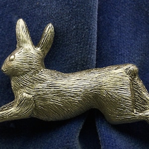 Empire Pewter Running Rabbit Pewter Pin
