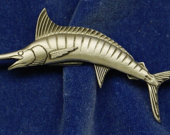 Pike Turning Fish Finely Handcrafted in Solid Pewter In The UK Lapel