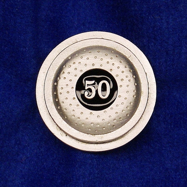 Empire Pewter "50" Straight Clay Pigeon Enameled Pin