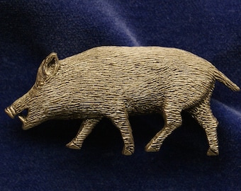 Tie Tack Single Posted Pin Hog Empire Pewter Boar Tie Tack Single Posted Pin Hog Empire Pewter Boar