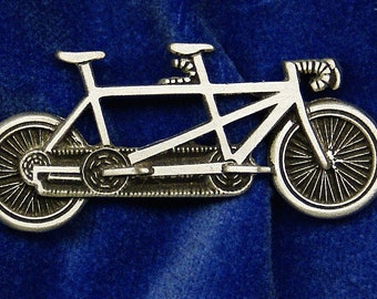 Empire Pewter Tandem Bike Pewter Pin