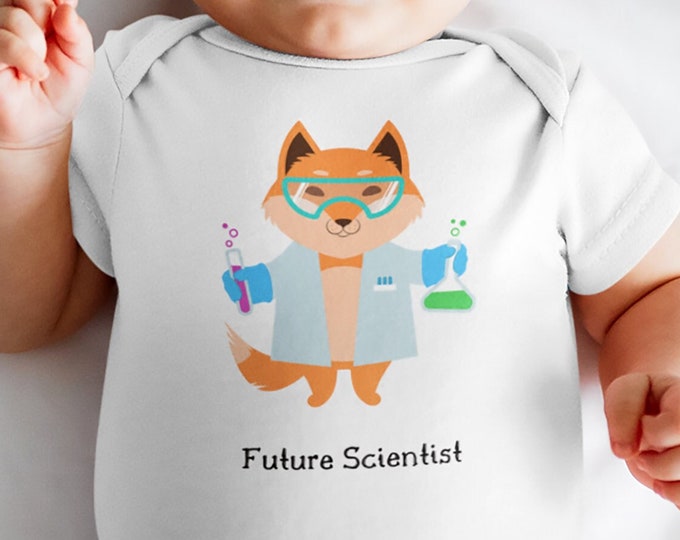 Future Scientist Baby Bodysuit, Scientist Gifts, Science Baby, Nerdy Gifts, Personalized Gifts, Baby Shower Gift