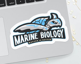 Team Marine Biology Sticker, Science Stickers, Laptop Stickers, Water Bottle Stickers, Gift for a Teacher, Biologist, Scientist or Ecologist