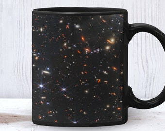 James Webb Deep Field Mug, Photo by NASA, Stars and Galaxies, Astronomy Gifts, Great Gift for Science Teachers, Space Lovers, Astronomers
