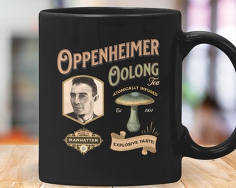 Oppenheimer Oolong Tea Mug, Famous Scientists Cafe Series, Great Gift for Physics and Science Teachers, Physicists, Geeks and Nerds