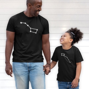 Chemises Grande et Petite Ourse papa et moi, idéales pour la fête des pères, l'anniversaire de papa, un cadeau de famille, les amoureux de l'astronomie et de l'espace