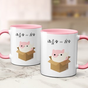Schrodinger&#39;s Cat Mug, Schrodinger Equation, Science Teacher Gifts, Science Gifts, Physics Gifts, Funny Mugs, Geeky Gifts, Nerdy Gifts