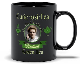 Marie Curie Mugs, Famous Scientists Label Series, Women in Science, Science Teacher Gifts, Science Mugs, Science Gifts, Scientist Gifts