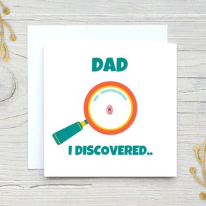 Funny Father's Day Card, Science Dad Jokes, Great for Curious Kids and Brainy Dads, His Birthday, Tardigrade Lovers, Microbiology image 2