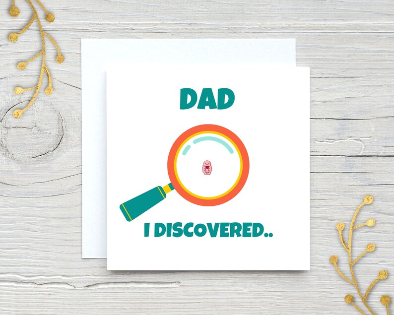 Funny Father's Day Card, Science Dad Jokes, Great for Curious Kids and Brainy Dads, His Birthday, Tardigrade Lovers, Microbiology image 2