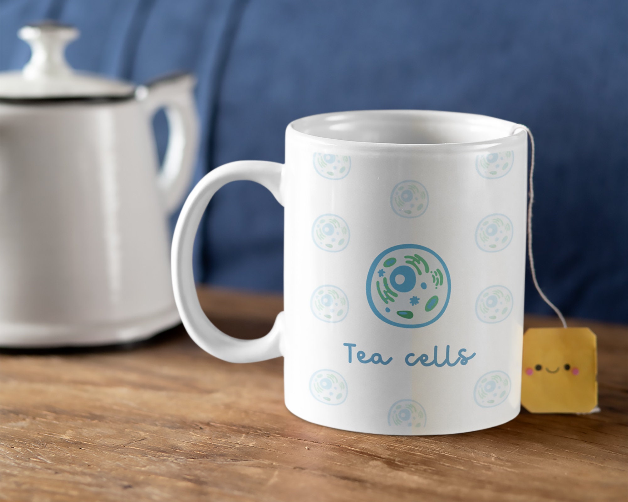 Tea Cells Mug - T Cell, Biology Gifts, Science Gifts, Science Teacher ...