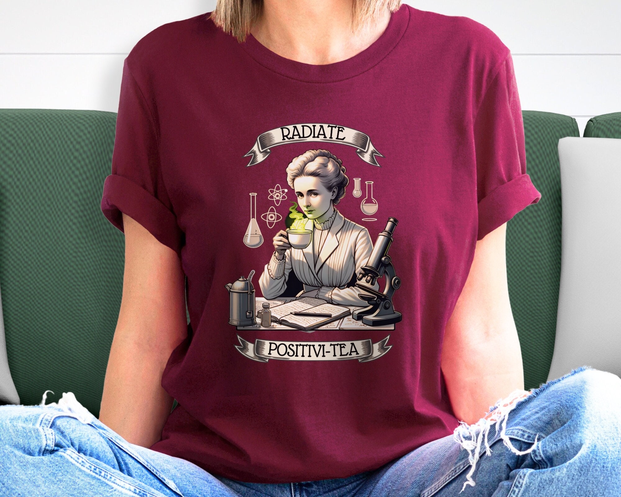 Marie Curie Science Is For Girls Tshirt Chemistry Geek Gift Marie Curie Science Is For Girls Tshirt Chemistry Geek Gift