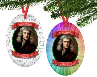 Décoration de Noël Isaac Newton, Cadeaux scientifiques, Cadeaux pour professeurs de sciences, Cadeau de physique, Cadeaux pour passionnés de sciences