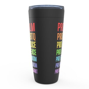 Social Justice Tumblers, Eco Friendly Gift for a Science Teacher, Student, BLM Activist, Feminist, Pro Choice and LGBTQ Rights Advocate image 3
