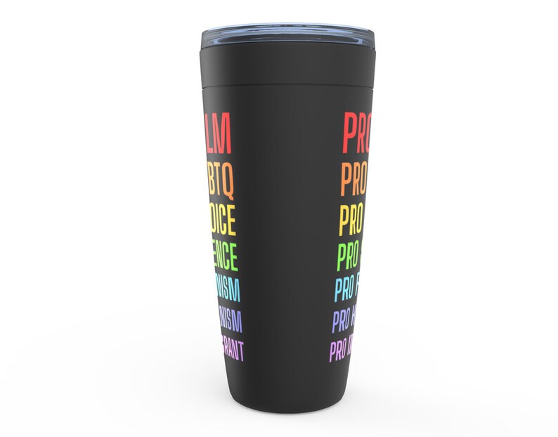 Social Justice Tumblers, Eco Friendly Gift for a Science Teacher, Student, BLM Activist, Feminist, Pro Choice and LGBTQ Rights Advocate image 3