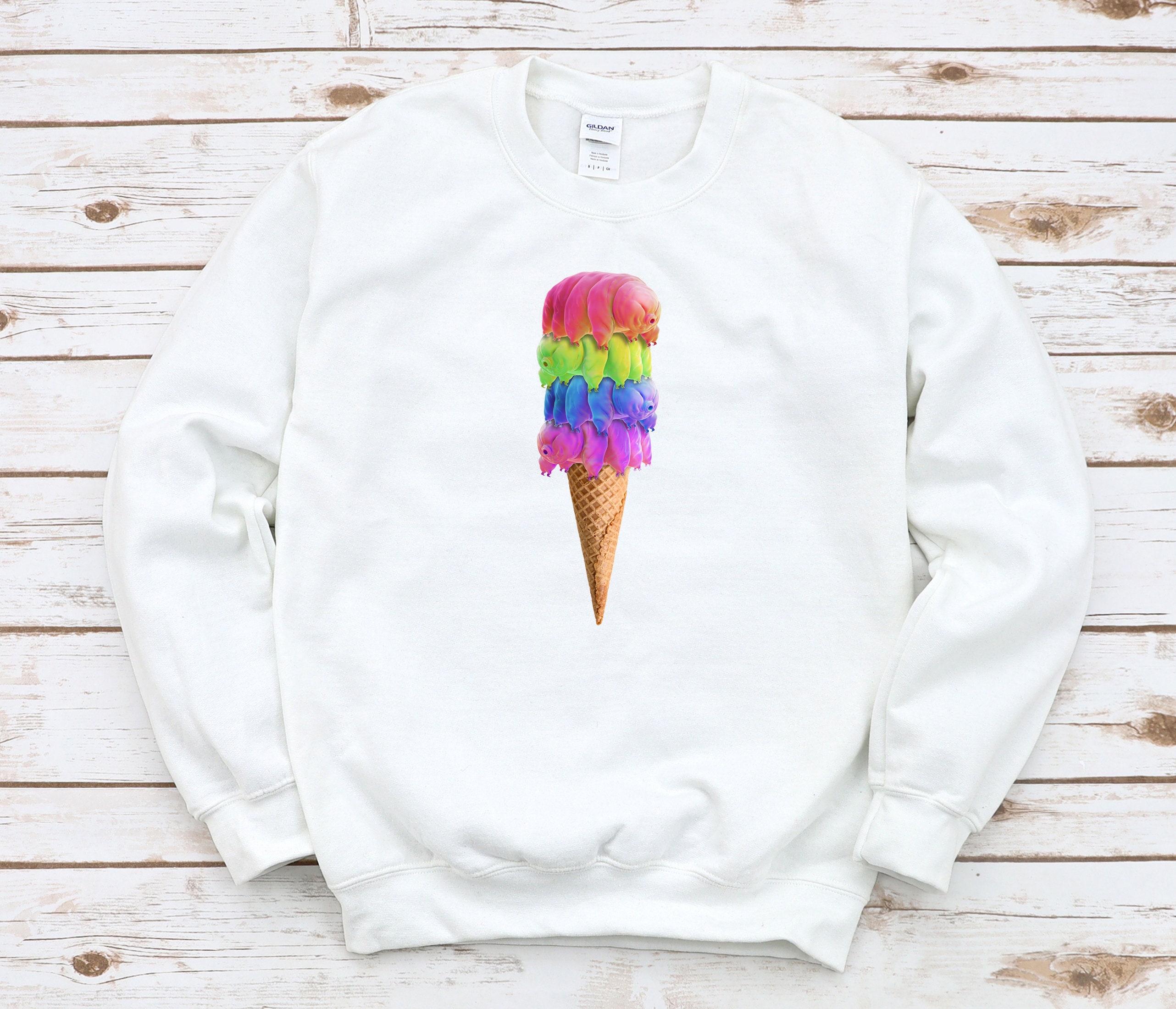 Tardigrade Ice Cream Cone Sweatshirt Science Sweatshirt - Etsy