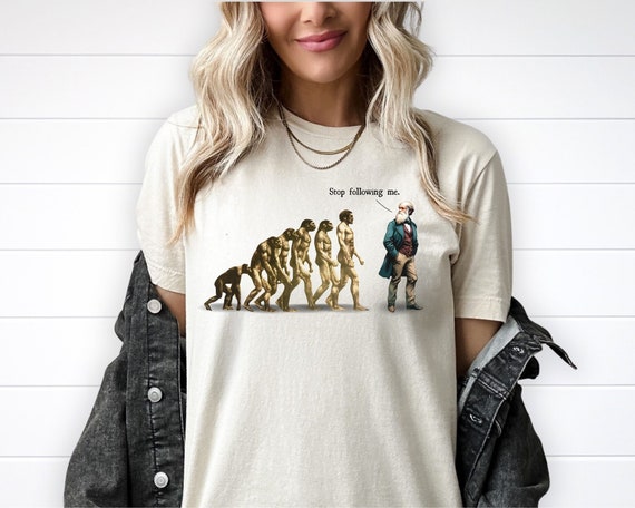 Charles Darwin Evolution Shirt, Funny Science Tshirt, Natural
