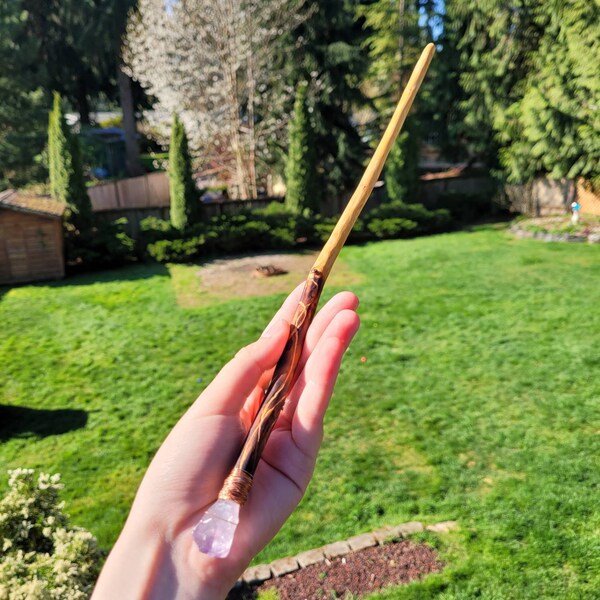 Spruce and Amethyst Wand (14 1/2")
