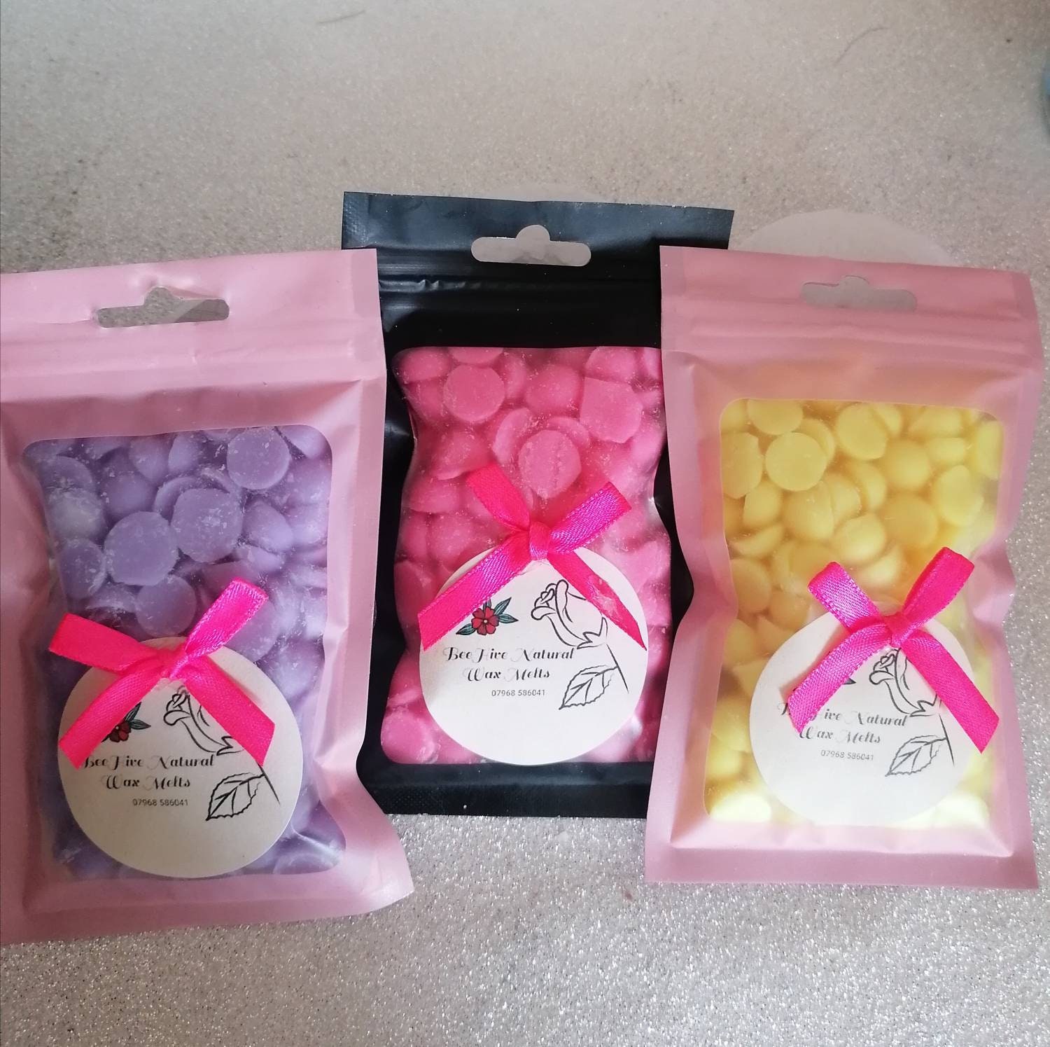 Mini Sample bag of soy wax melts Snow Fairy Scent