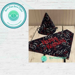 Doggie Birthday, Pet Birthday Hat & Bandana, Dog Birthday, Dog Hat, Dog Bandana, Birthday Bandana, Puppy Birthday Hat, doggy dress up