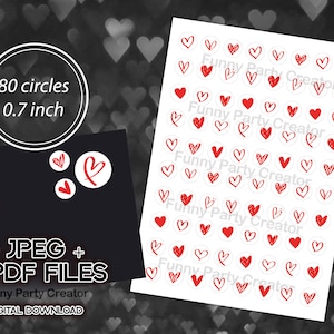 Printable Cupcake Toppers for Valentine's Day, Romantic Love-themed ...