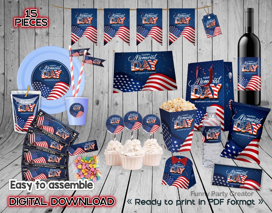 Memorial Day Printable Party Kit
