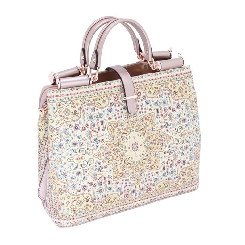 Handmade Turkish Carpet Pattern Women Handbags Shoulder Bags Extra Large Kilim Design New Look Travel Shopping UK Girls Gift