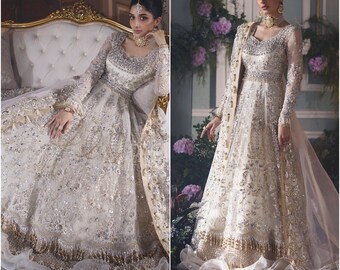 white pakistani dresses 2018