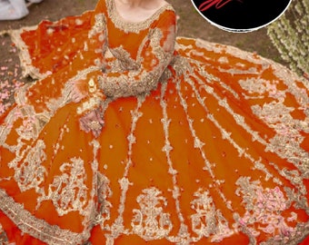 orange frock