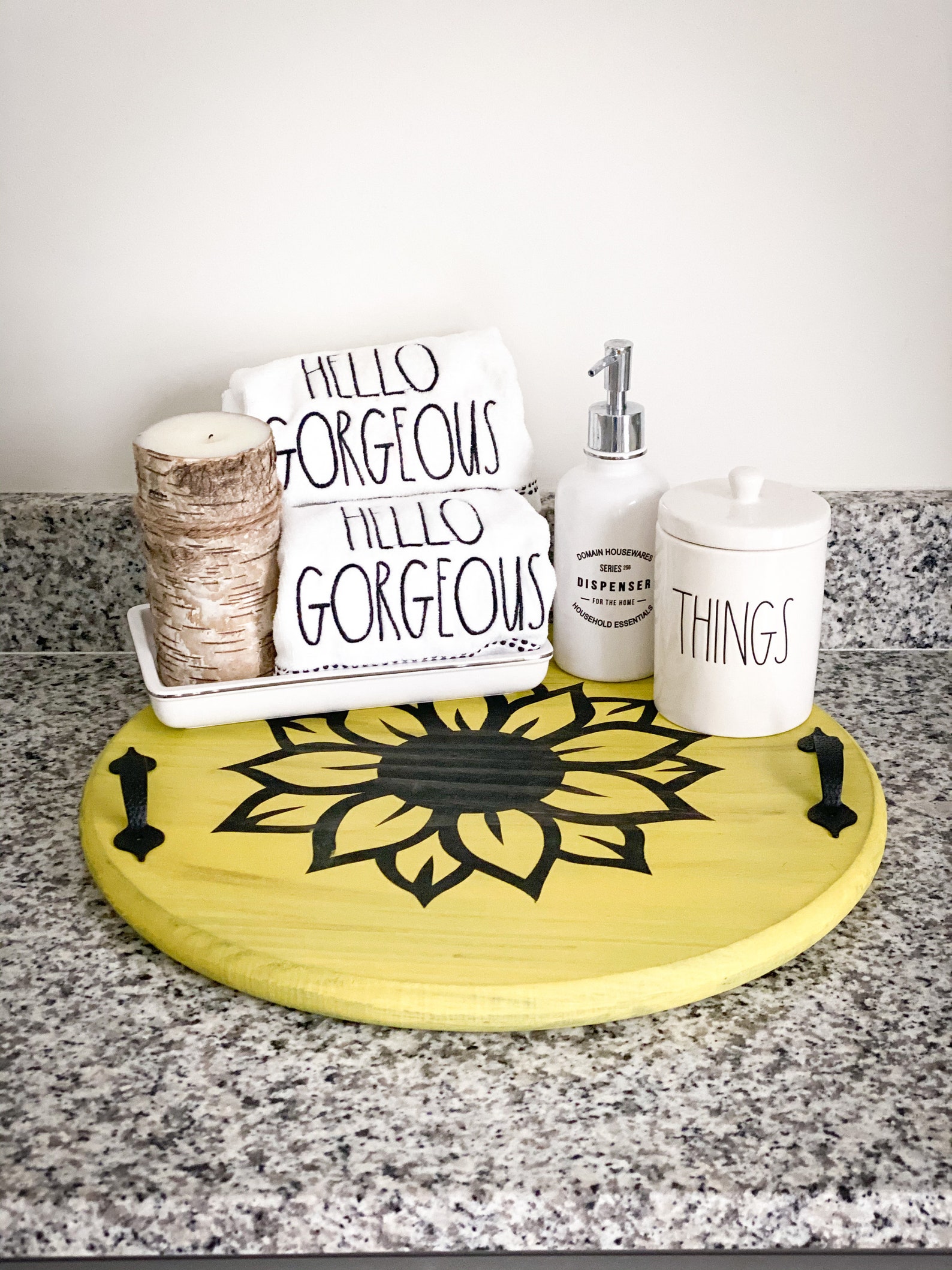 Custom Lazy Susan Farmhouse Style Lazy Susan 18' Round Etsy