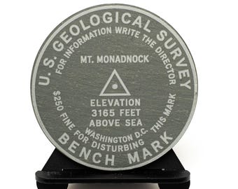 Personalized USGS Summit Marker Keepsake Custom Peak Marker