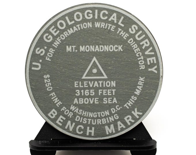 Featured listing image: Personalized USGS Summit Marker Keepsake Custom Peak Marker