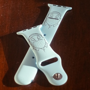 Bob&#39;s Burgers Inspired Silicone Apple Watch Band - Teddy