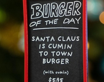 CUSTOMIZED Bob's Burgers Christmas ornaments, custom chalkboard style, nerdy decorative perfect for the Bob's Burgers Fans in your life