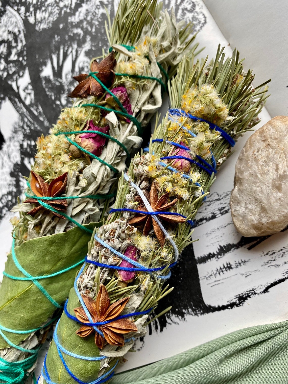 Bay Leaf Smudge / Bay Leaf / Smoke Wands / Custom Smudge Etsy