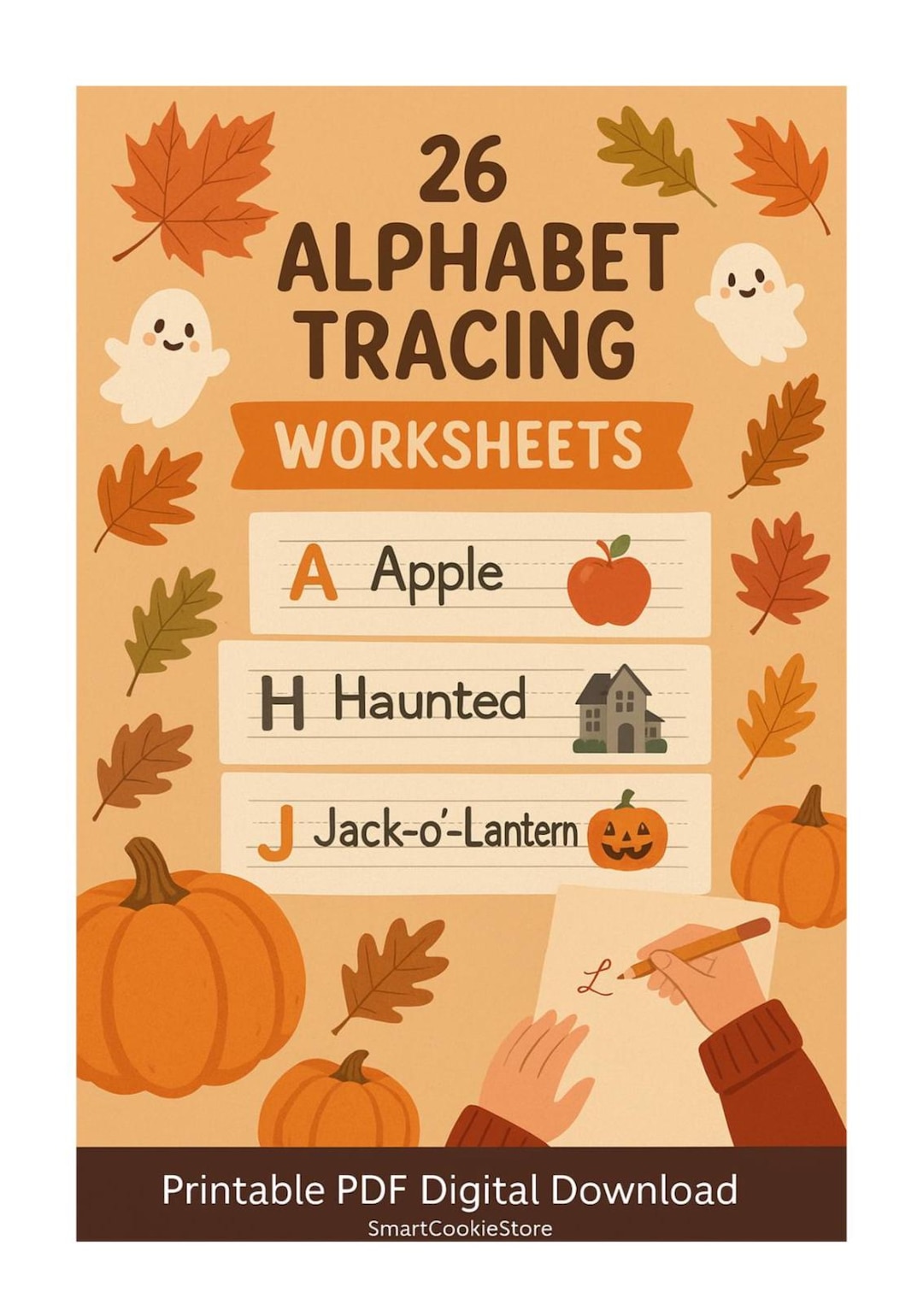 Printable Bundle Alphabet Printables Worksheets Digital Download Fall ...