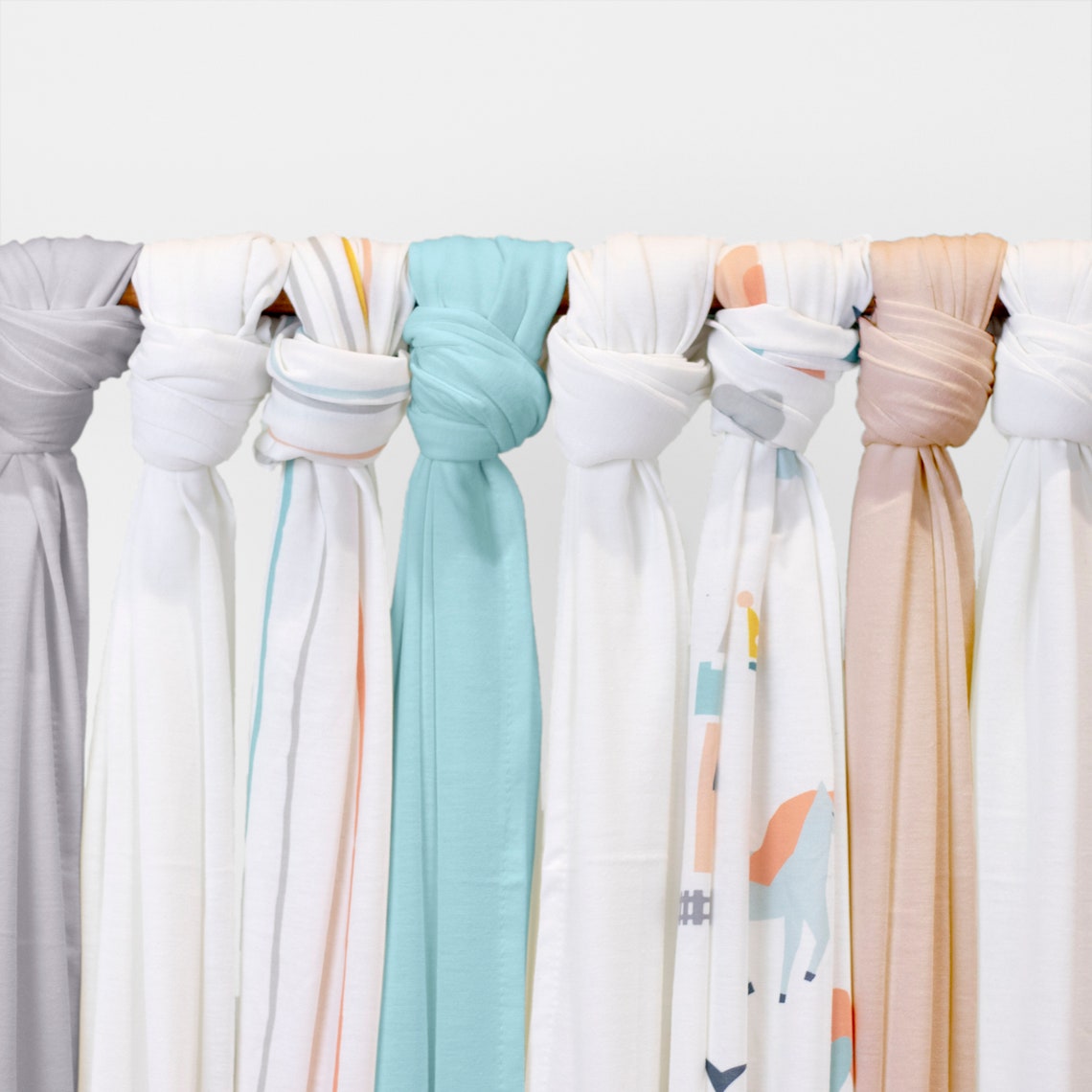 Boho Rainbow Swaddle Blanket Rainbow Nursery Theme Girl Etsy