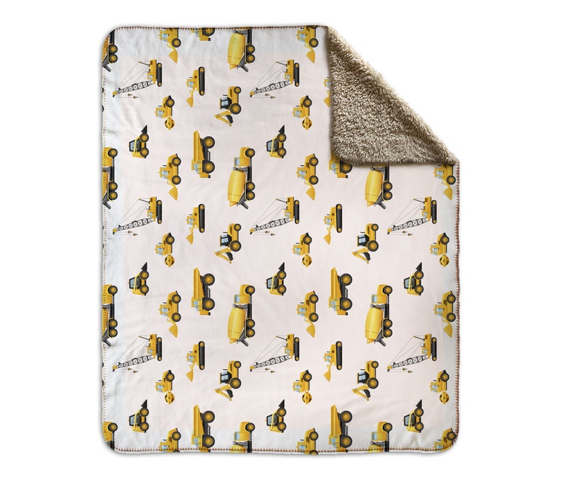 Construction Trucks Blanket Dump Truck Baby Blanket Etsy