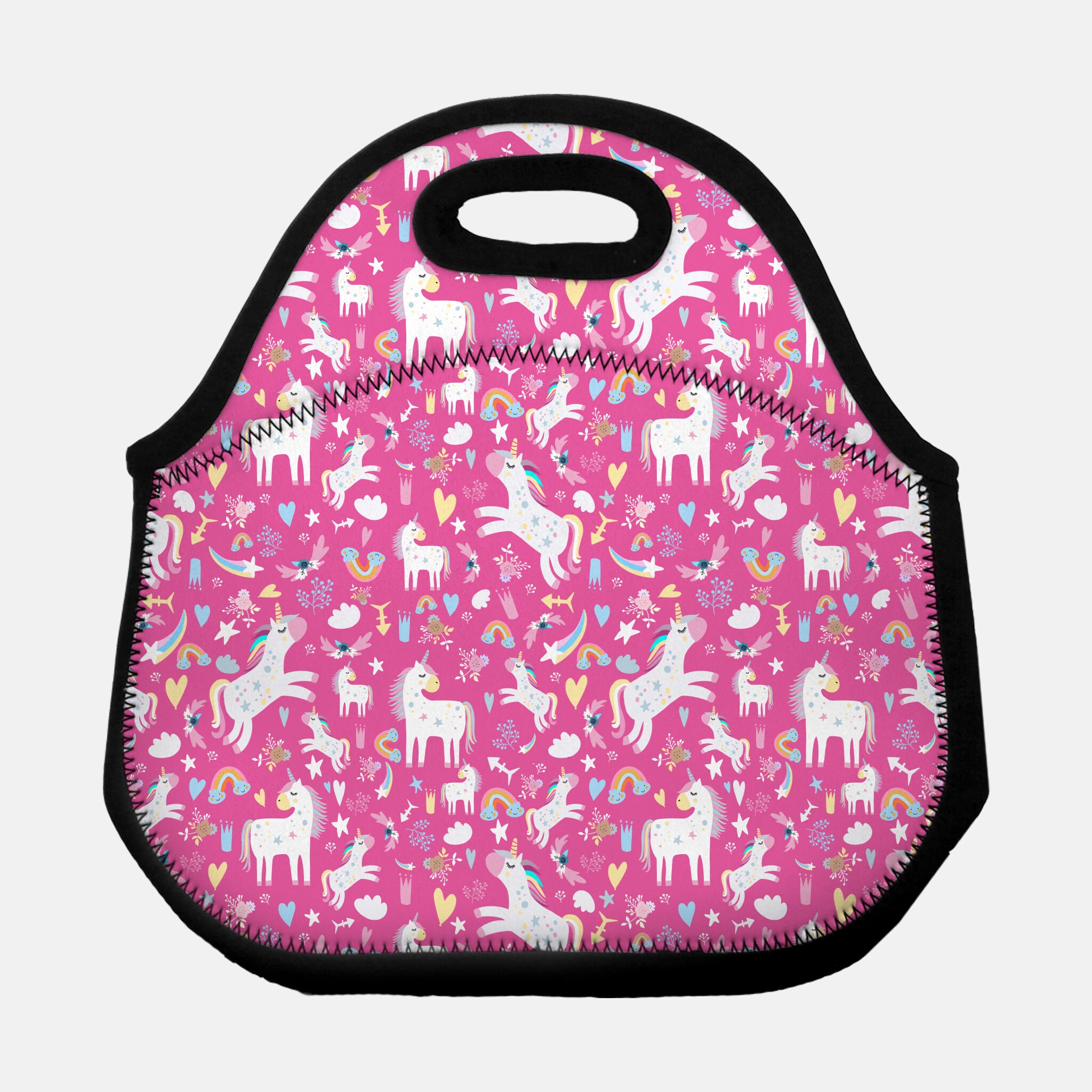 Unicorn Lunch Box Hot Pink Back to School Unicorn Lunch Bag Etsy UK