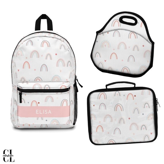 Rainbow Backpack Back to School Gifts Custom Kids Backpack Etsy