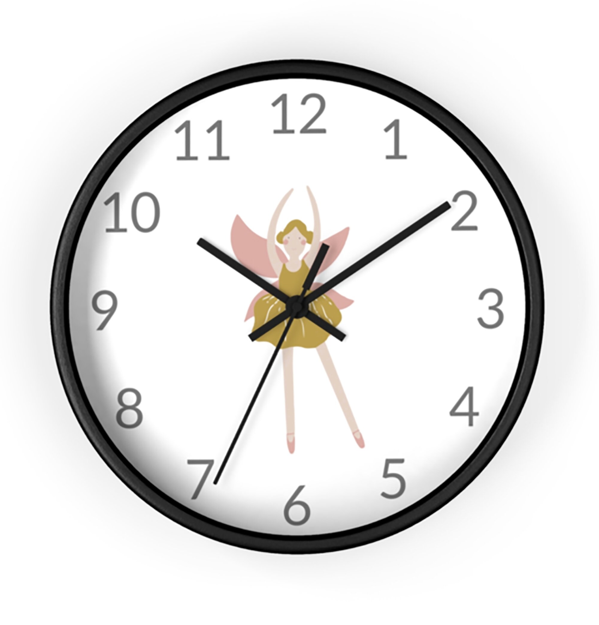 Fairy Wall Clock Kid Clock for Wall Fairy Nursery Fairy Etsy