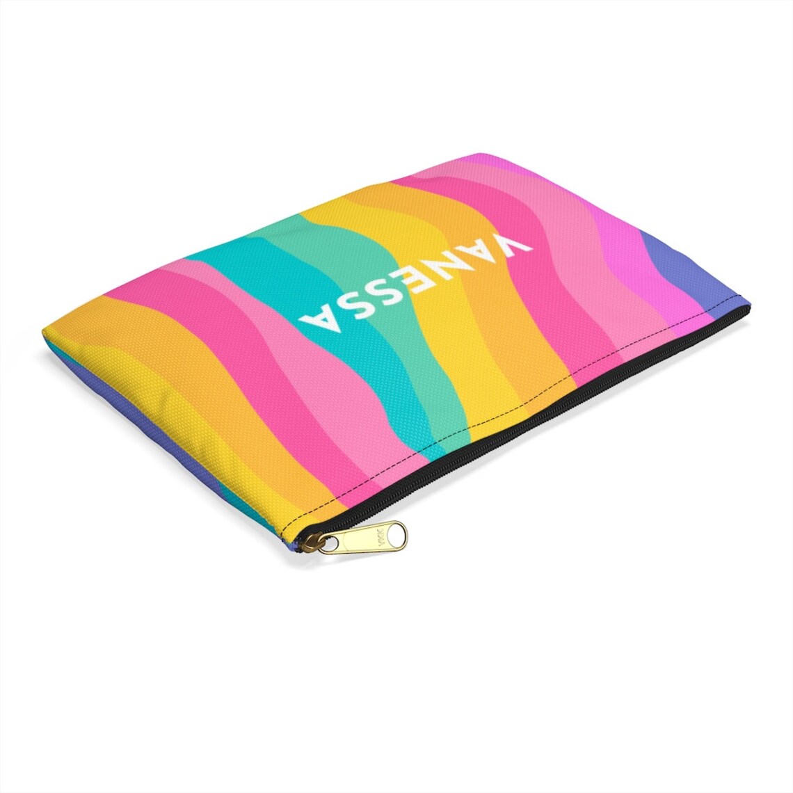 Colorful Pencil Case Rainbow Colors Pencil Pouch Etsy
