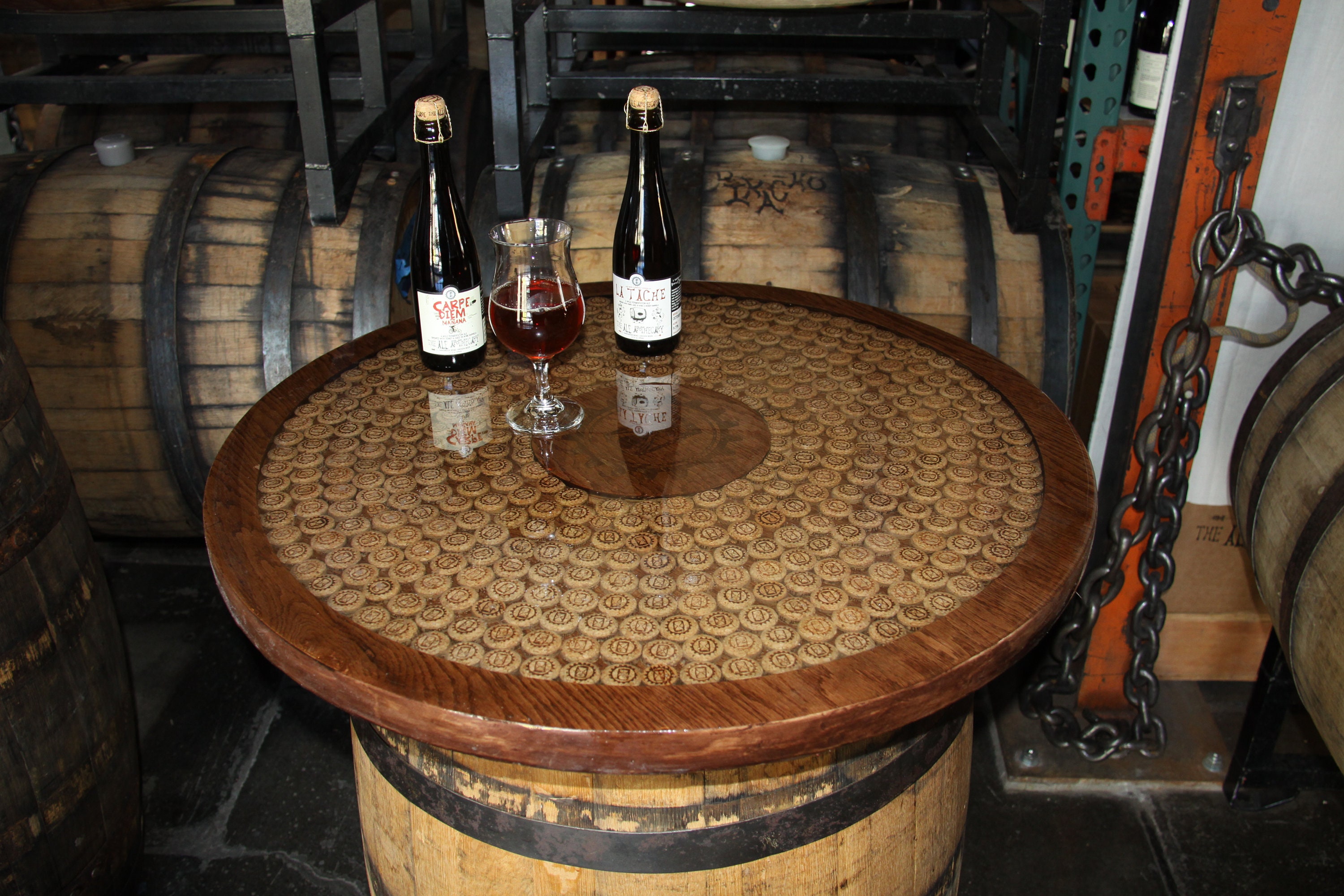 Custom Wine Barrel Table Tops Etsy
