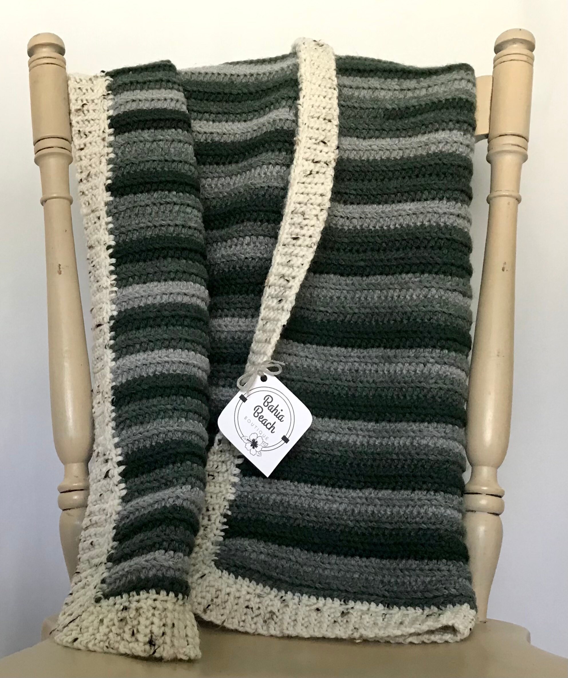 Into the Woods Crocheted Baby Blanket 36 by 36 inches Etsy