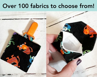 NG/NJ-absorberend zakje met clip: kies je stof, kleur en vorm