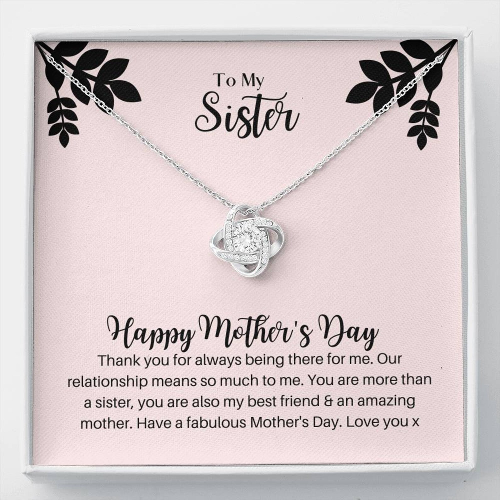 Sister Mother's Day Gift Sister Necklace For Mothers Day Etsy