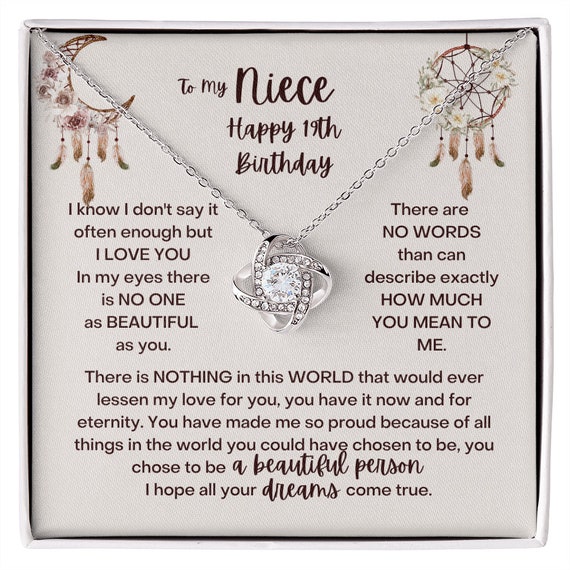 Joyeux 19e Anniversaire A Ma Niece Niece 19e Anniversaire Etsy France
