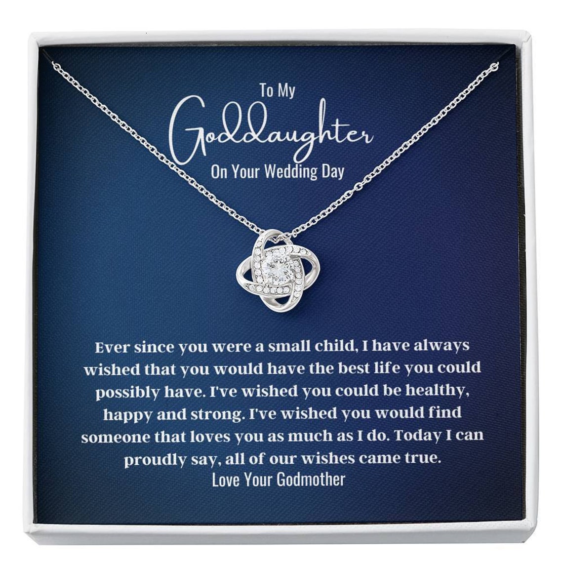 Goddaughter Wedding Day Gift Godmother to Goddaughter Etsy