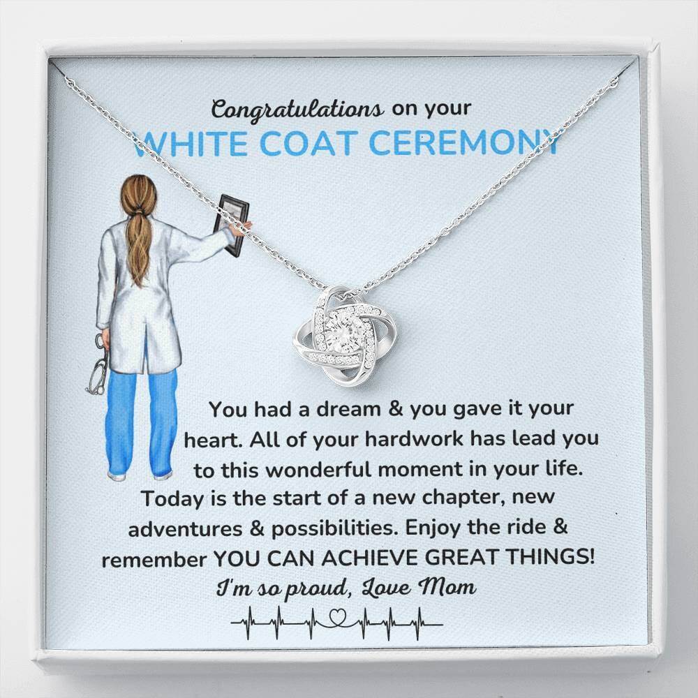 White Coat Ceremony Gift Love Knot Medical School Graduation Graduation Gift For Doctor Medical Student Ceremony New Doctor Residency